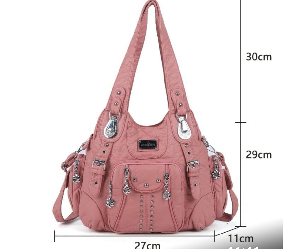 Pink hand bag