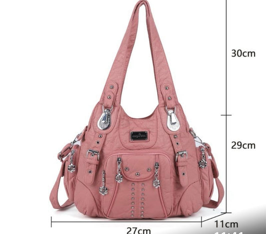 Pink hand bag