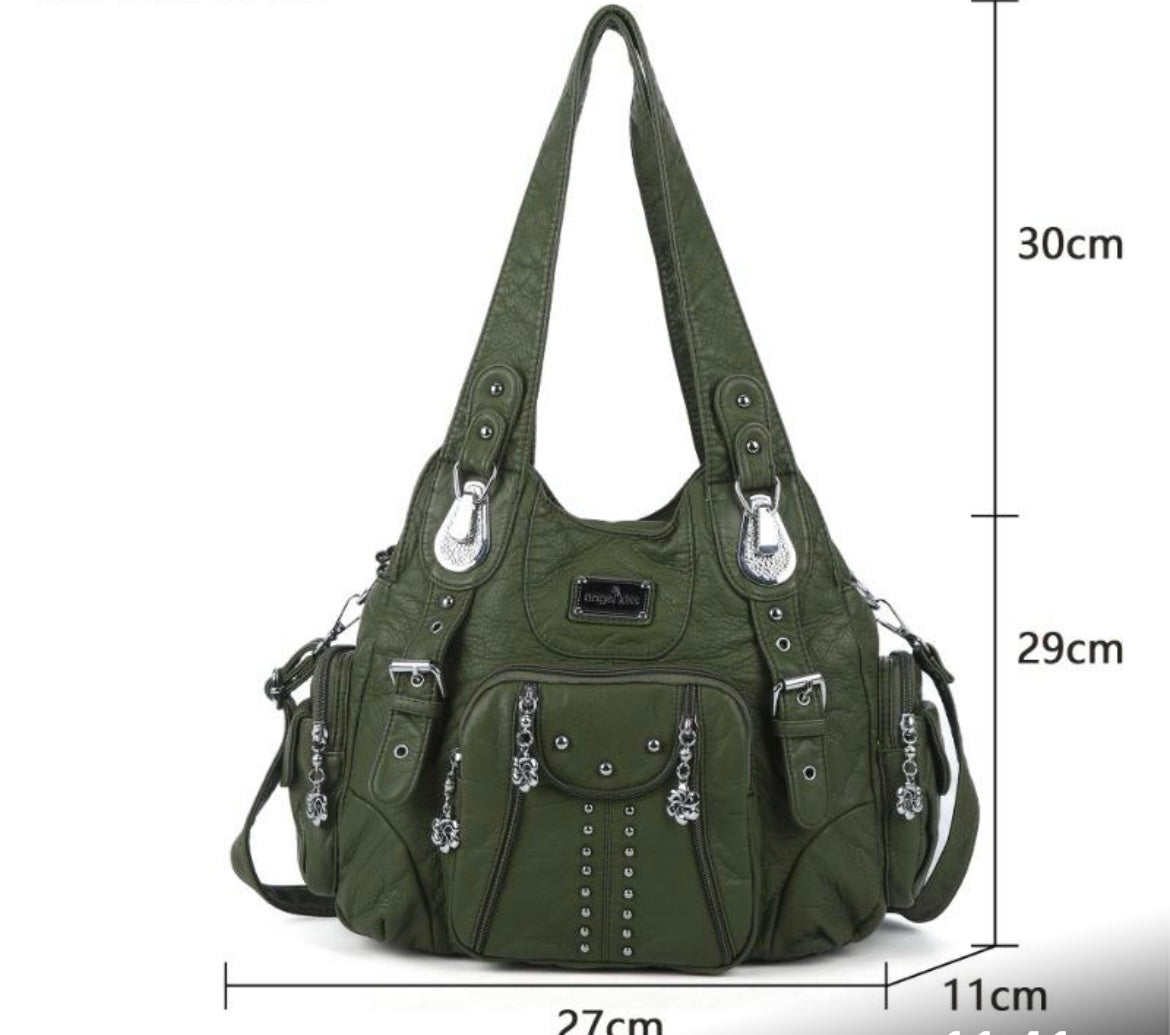 Green handbag