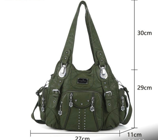 Green handbag