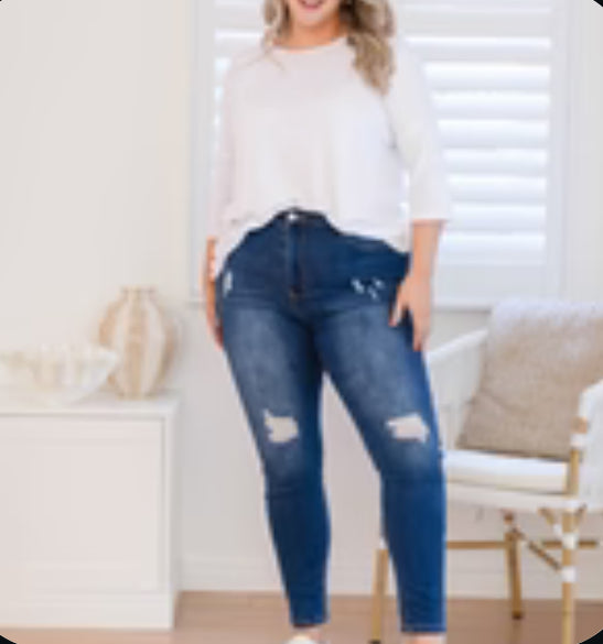 Stretch dark denim Jenny jeans