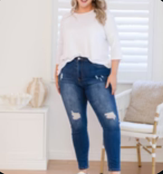 Stretch dark denim Jenny jeans